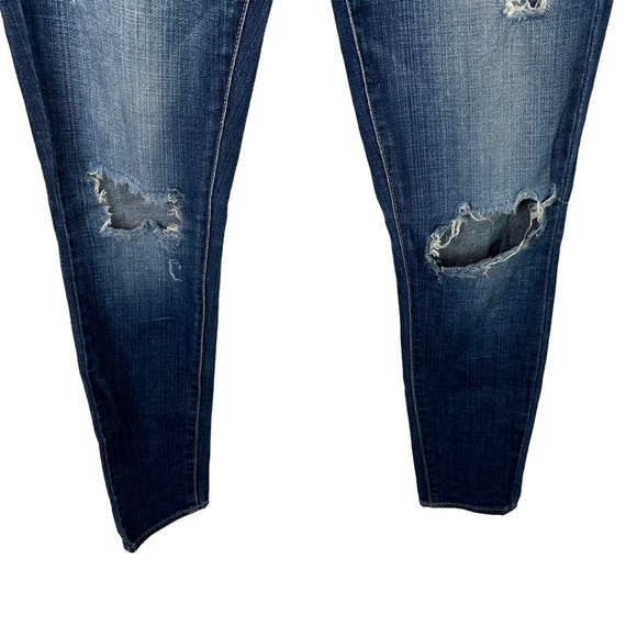 Paige Verdugo Ultra Skinny Jeans Womens Distressed Stretch Mid Rise Denim 26 - Picture 4 of 12